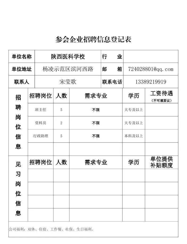 杨凌最新招聘信息概览